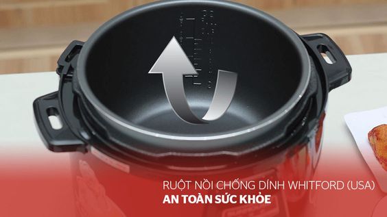 Nồi áp suất điện Sunhouse SHD1552 5 lít chống dính hiệu quả